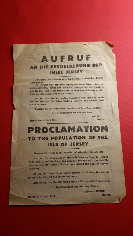 Jersey  D-Day  German  Poster