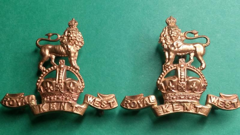 Royal West Kent Regiment Officers Collars