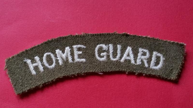 East Manchester Area Home Guard Shoulder Title