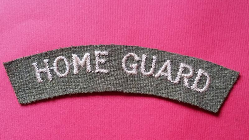 Manchester Town  Home Guard Shoulder Title