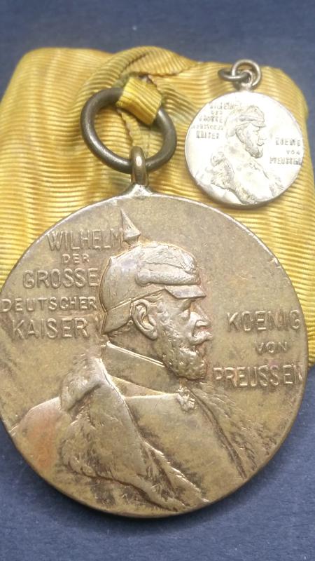 Wilhelm Ist  Cententary Medal and Miniature