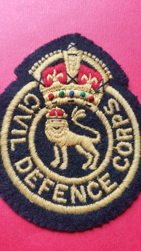 Civil Defence BD/ Beret  Cloth Badge