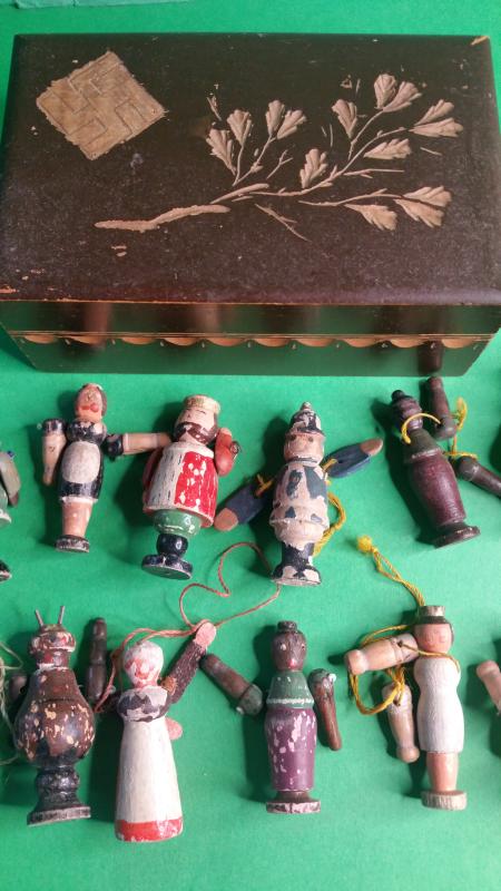 Third Reich Toy Box and Wooden Characters